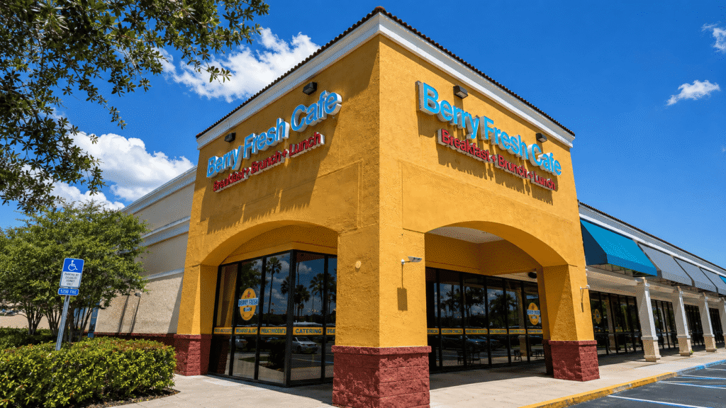 Berry Fresh Cafe West Palm Beach storefront, daytime